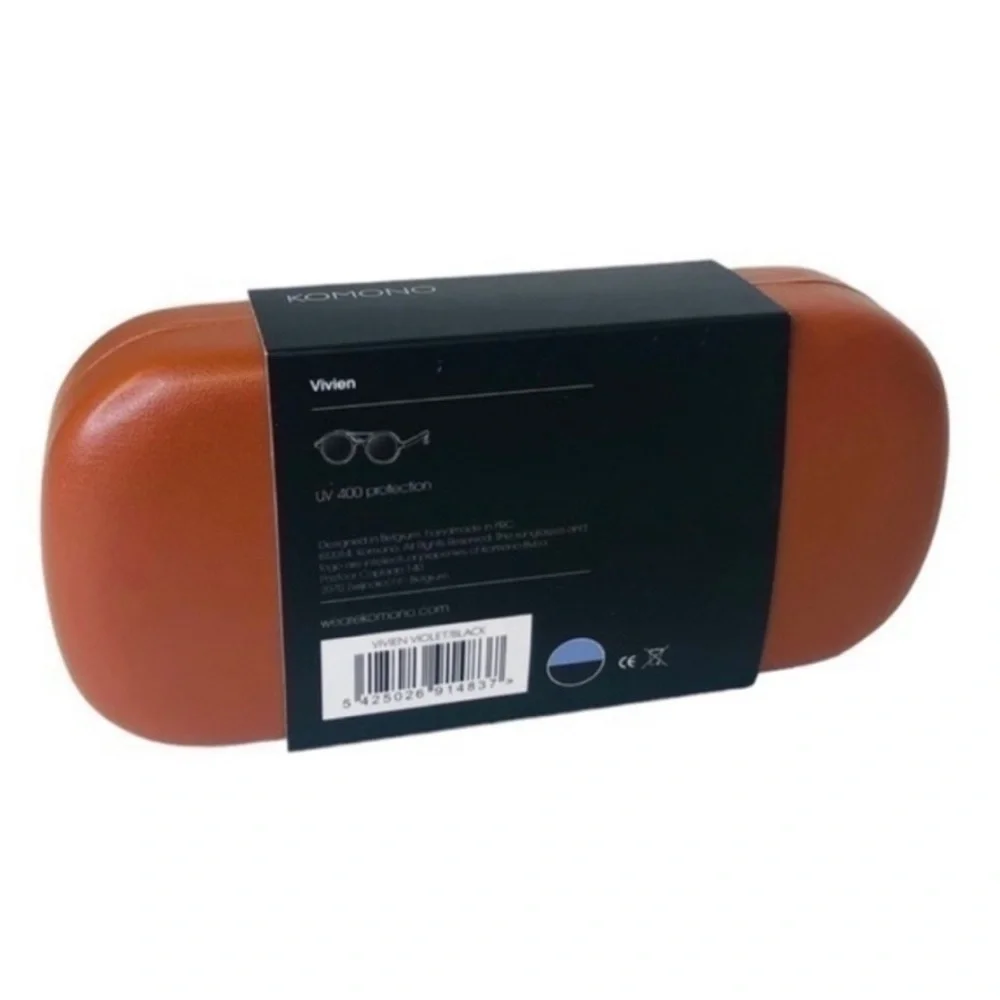 Komono sunglasses NEW round Vivien Violet purple Black - Picture 3 of 8